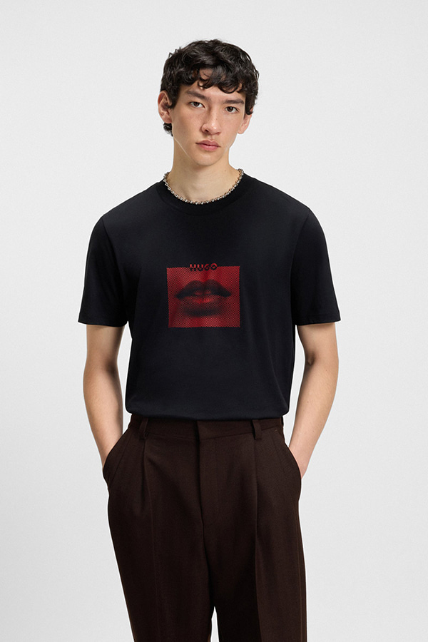 ΜΠΛΟΥΖΑ HUGO - 001 ΜΑΥΡΟ